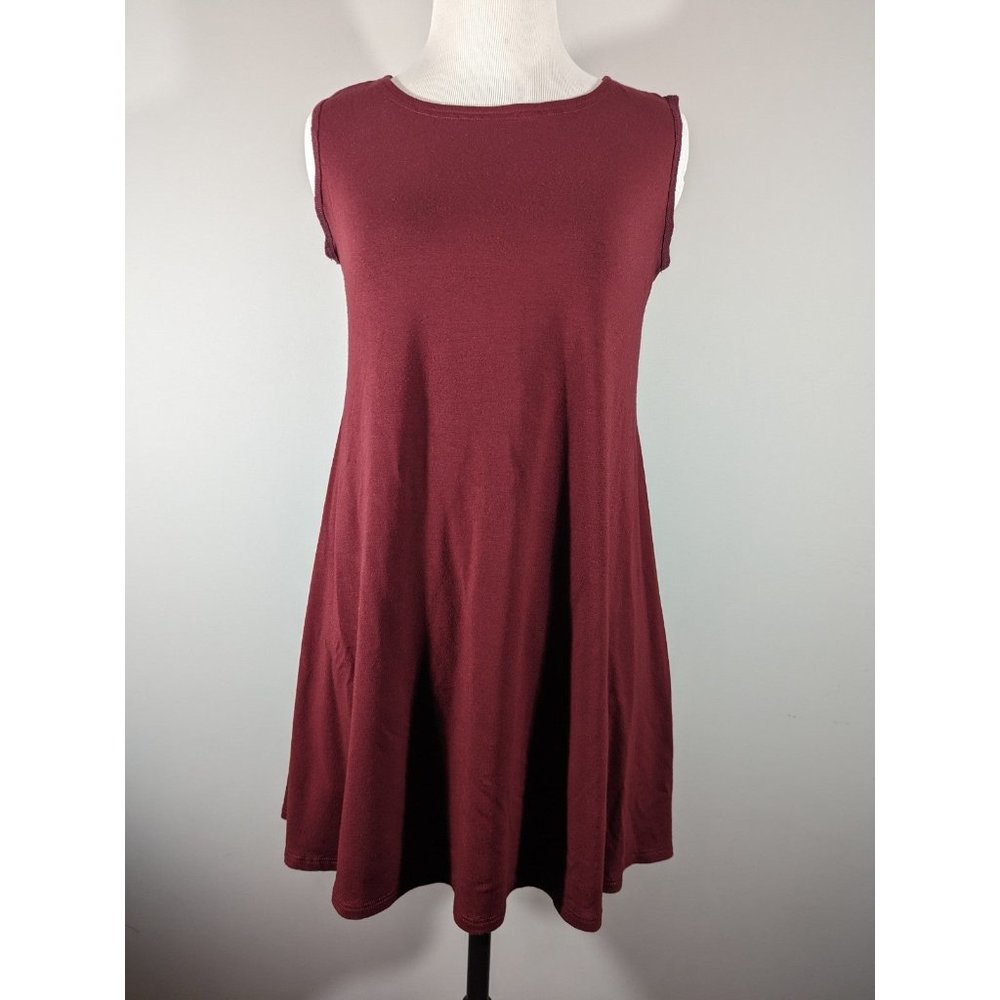Eileen Fisher Burgundy Sleeveless Tunic Women's‎ Size XXS